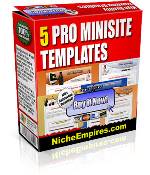 5 Pro Minisite Templates  MRR