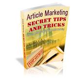 Article Marketing Secret Tips and Tricks with RR